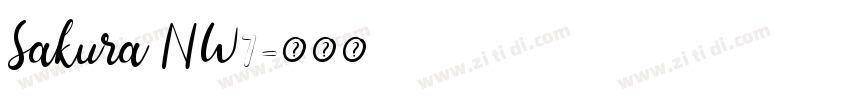 Sakura NW7字体转换